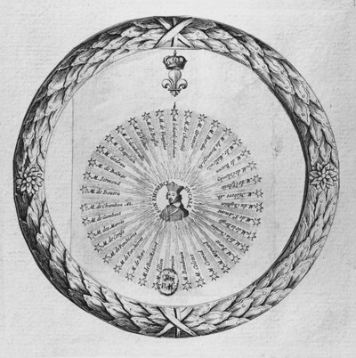 Cardinal Richelieu as the Centre of the Sun by French School